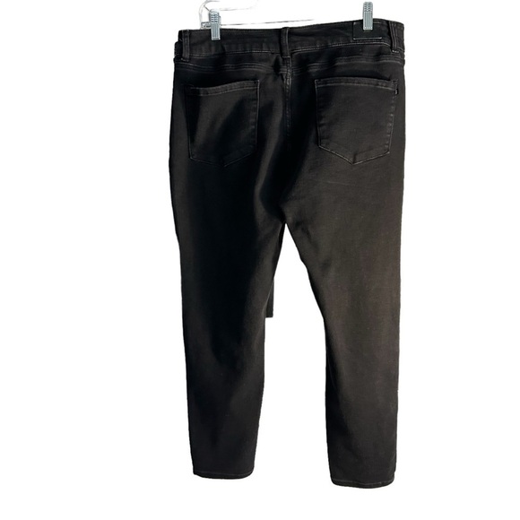 Tahari High Rise Slim Ankle Black Jeans Sz 16/33 - Picture 3 of 14